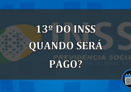 13º do inss quando será pago?