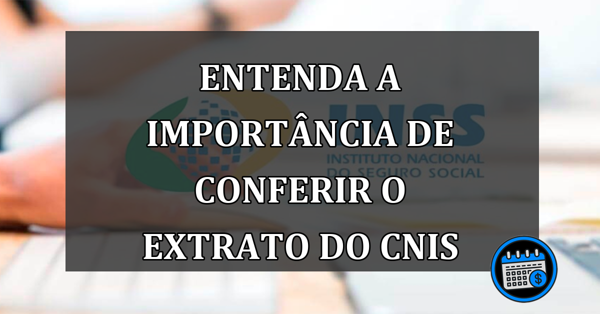 ENTENDA A IMPORTÂNCIA DE CONFERIR O EXTRATO DO CNIS