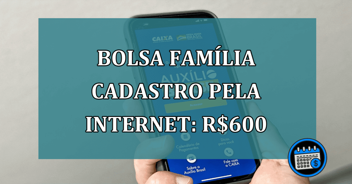 Fazer cadastro pela internet para garantir R$ 600