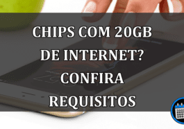 CHIPS com 20GB de INTERNET? Confira requisitos