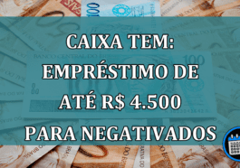 Caixa Tem: empréstimo de até R$ 4.500 para negativados