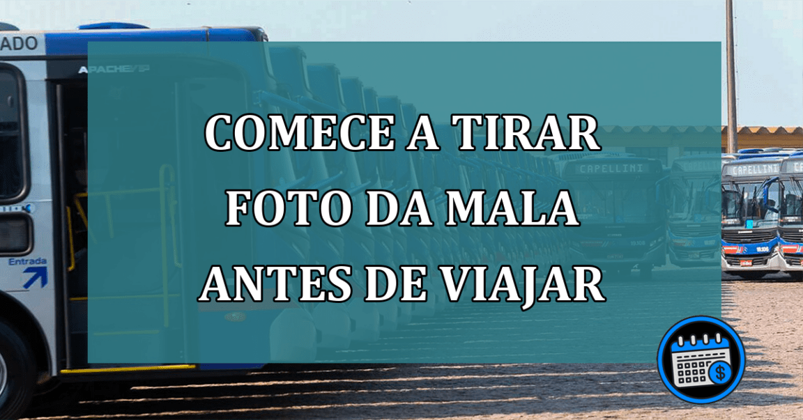 Comece a tirar foto da mala antes de viajar