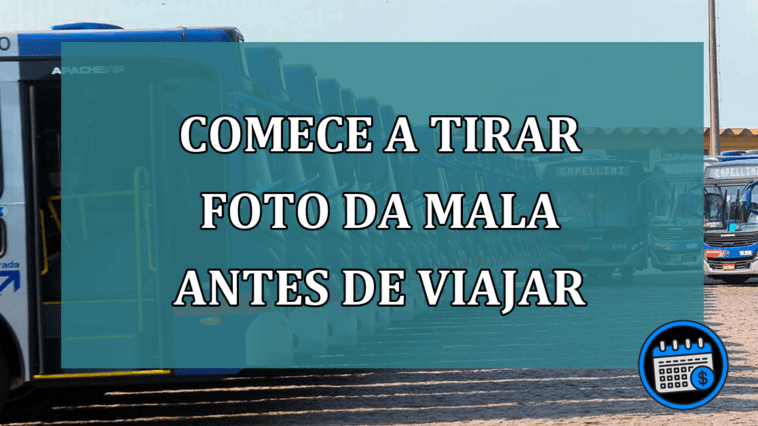 Comece a tirar foto da mala antes de viajar