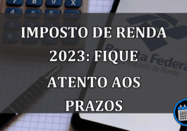 Imposto de Renda 2023: fique atento aos prazos