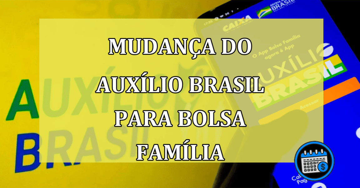 Mudança de nome do Auxílio Brasil para Bolsa Família é divulgada