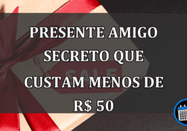 PRESENTE amigo secreto que CUSTAM menos de R$ 50