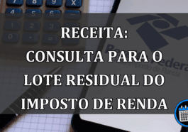 RECEITA: consulta para o LOTE residual do IMPOSTO de RENDA