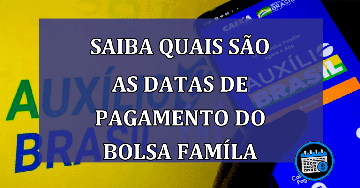 O novo governo dirá datas de pagamento do Bolsa Família