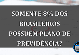 Somente 8% dos brasileiros possuem plano de previdência?