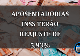 Aposentadorias INSS Terão Reajuste De 5,93%.