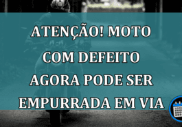 Atenção! Moto com defeito agora pode ser empurrada em via