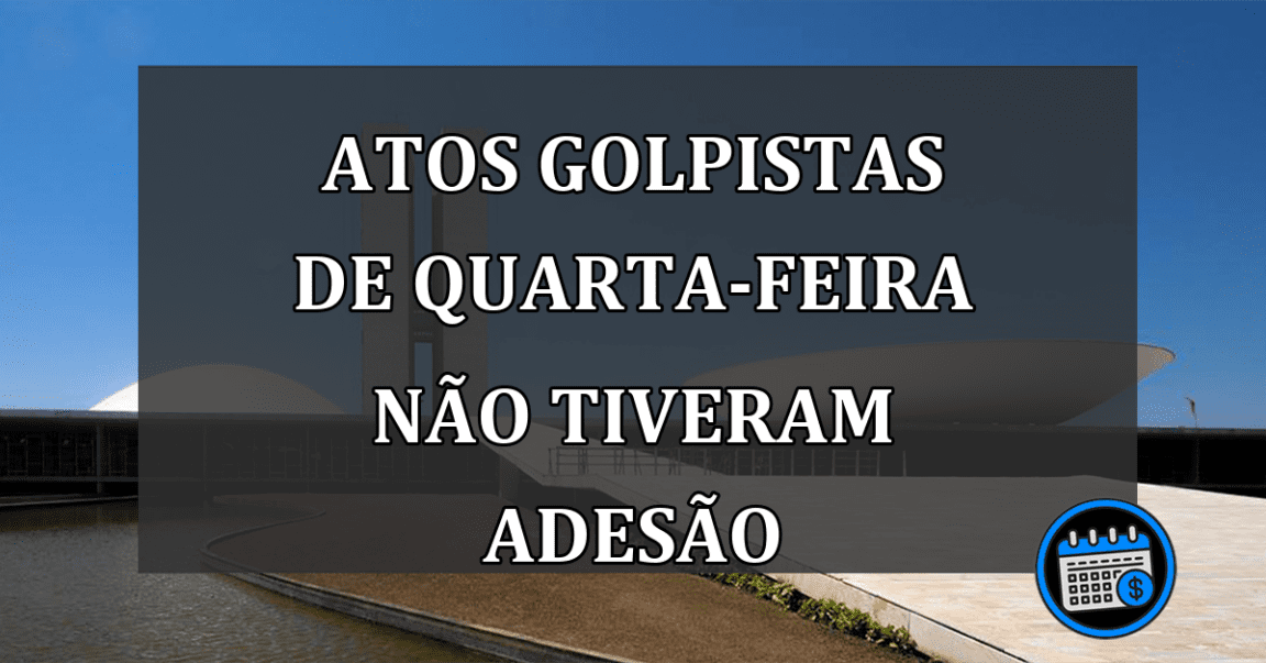 Atos Golpistas de Quarta-Feira Não Tiveram Gente Suficiente