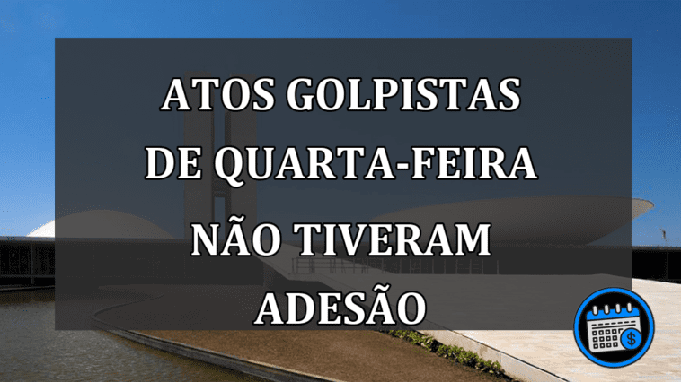 Atos Golpistas de Quarta-Feira Não Tiveram Gente Suficiente