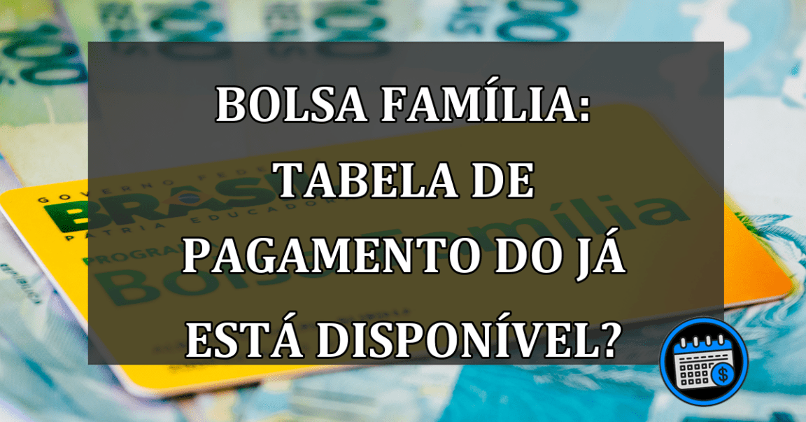 Bolsa Família: Tabela de pagamento do já está disponível?