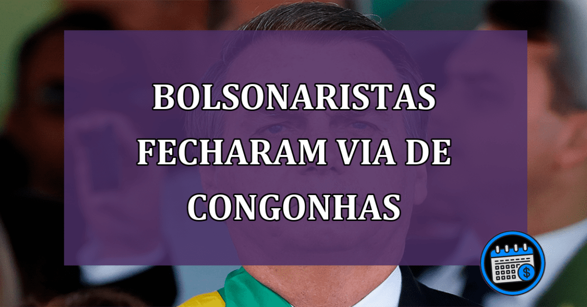 Bolsonaristas fecharam via de Congonhas