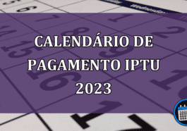 Calendario de pagamento IPTU 2023