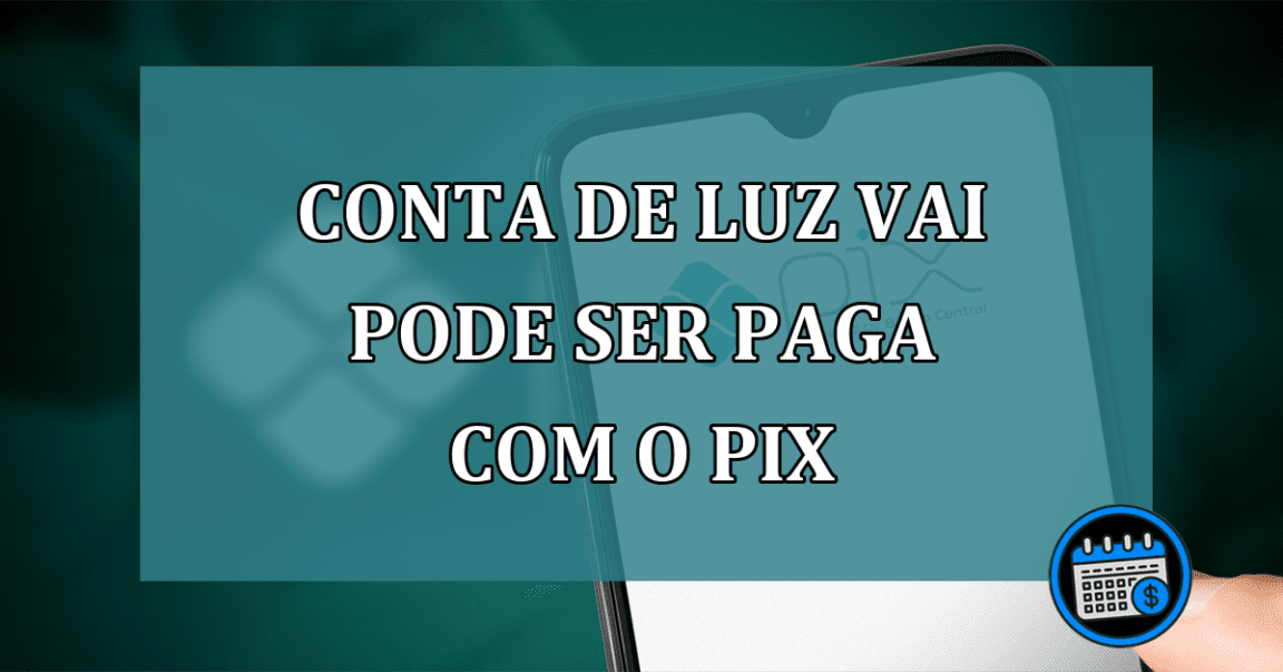 Conta de Luz vai pode ser paga com o Pix