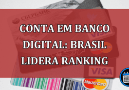 Conta em banco digital: Brasil lidera ranking