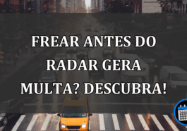 Porque os motoristas levam multas quando freiam antes do radar?