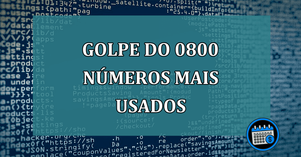 Golpe do 0800 numeros mais usados