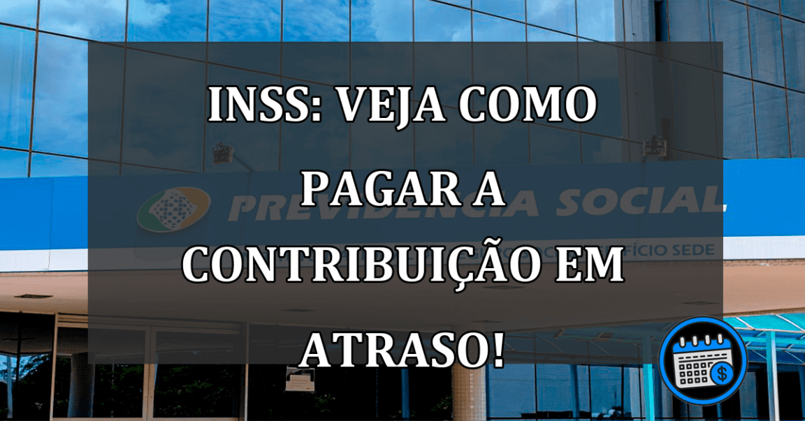 INSS: VEJA como pagar a contribuição em ATRASO!