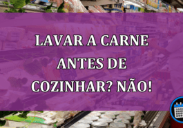 Lavar a carne antes de cozinhar? Não!