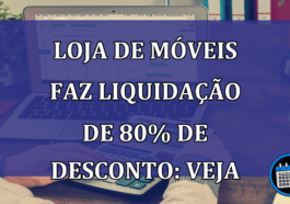 Primeira mega promoção do ano em loja de móveis com 80%