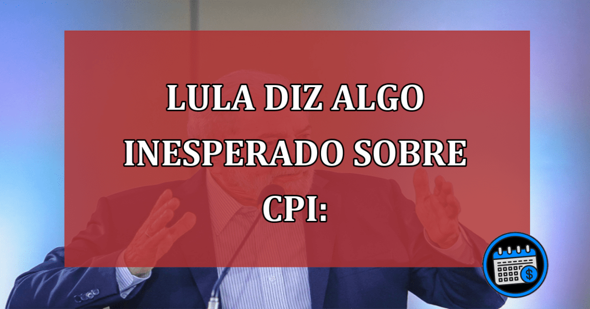 Lula contra CPI dos golpistas