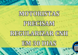 motoristas precisam regularizar CNH em 30 dias