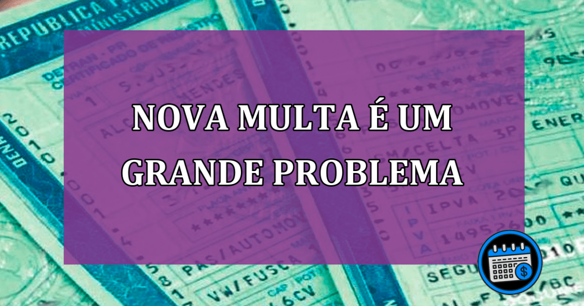 Nova multa é um grande problema para motoristas de app