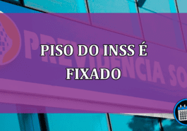 Piso do INSS e fixado