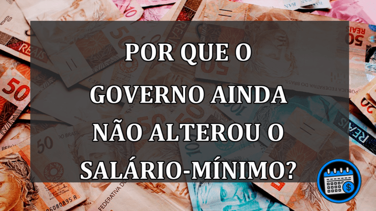 Por que o GOVERNO ainda NÃO alterou o salário-mínimo?