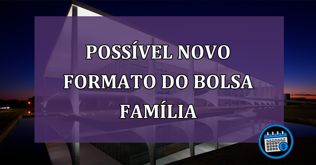 Possível nova formatação do Bolsa Família