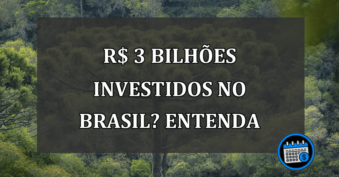 R$ 3 bilhões investidos no Brasil? ENTENDA