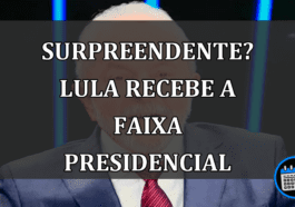 SURPREENDENTE? Lula recebe a faixa presidencial