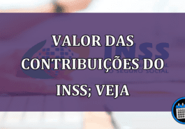 Valor das contribuições do INSS; veja as mudanças