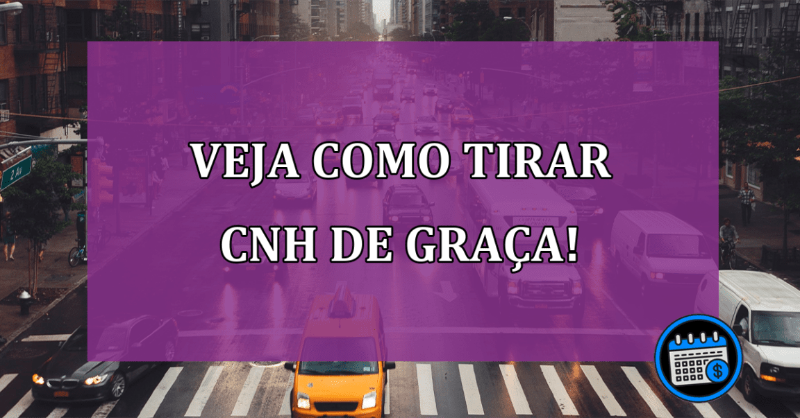 Veja como tirar CNH de graça!