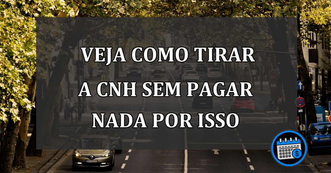 Carteira De Motorista Gratuita: Veja Como Tirar A CNH Sem Pagar.