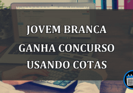 jovem branca ganha concurso usando cotas