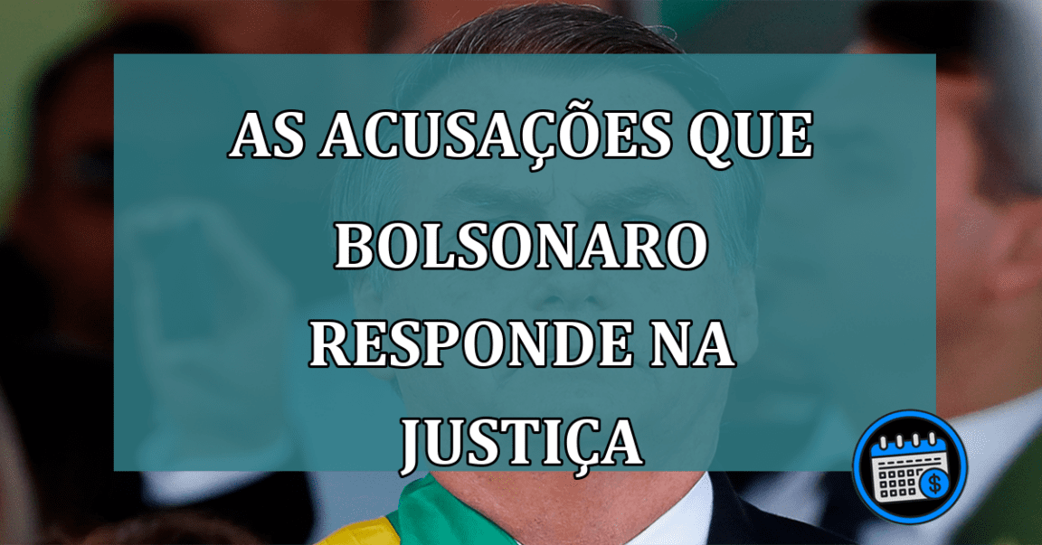 As acusacoes que Bolsonaro responde na justica