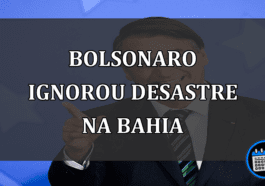 Bolsonaro não interrompeu férias durante desastre na Bahia