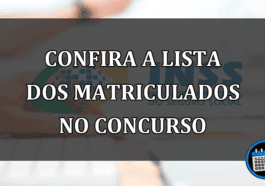 CONFIRA A LISTA DOS MATRICULADOS NO CONCURSO