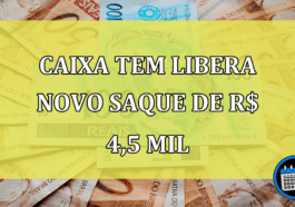 Caixa Tem disponibiliza novo saque