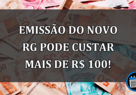 Valor da emissão do novo RG em cada estado