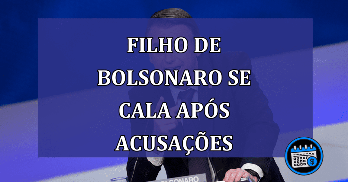 Filho de Bolsonaro se cala após acusações de golpe