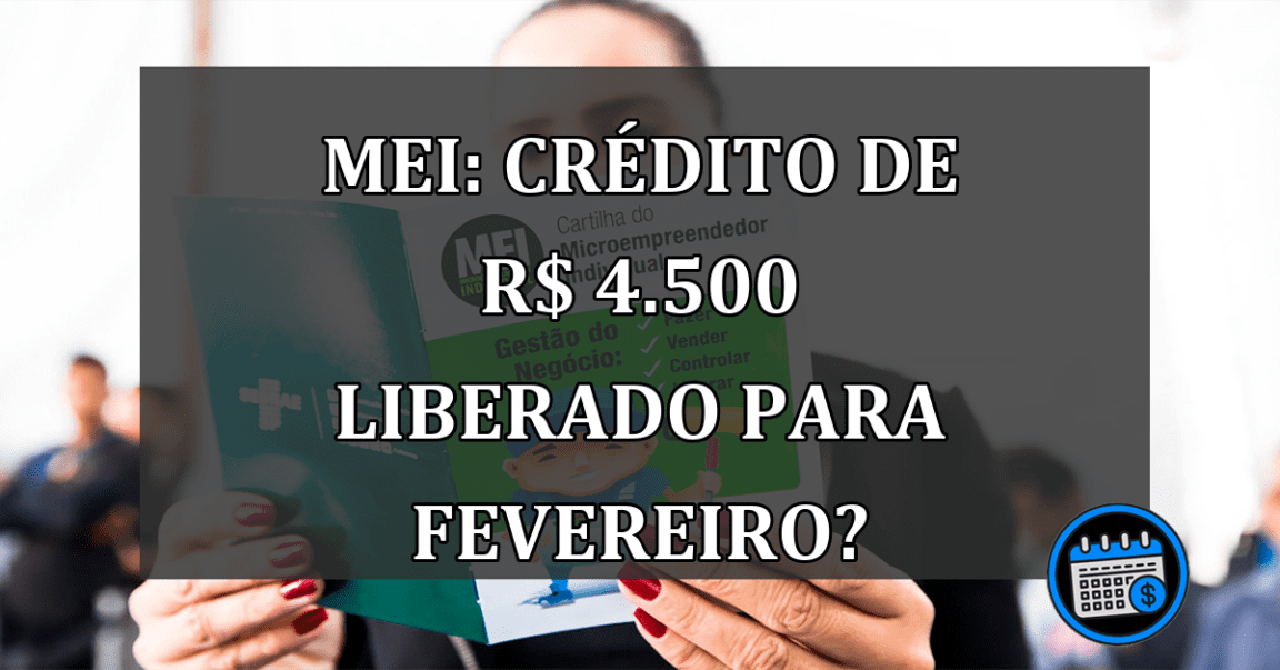 MEI: Crédito De R$ 4.500 Liberado Para Fevereiro?