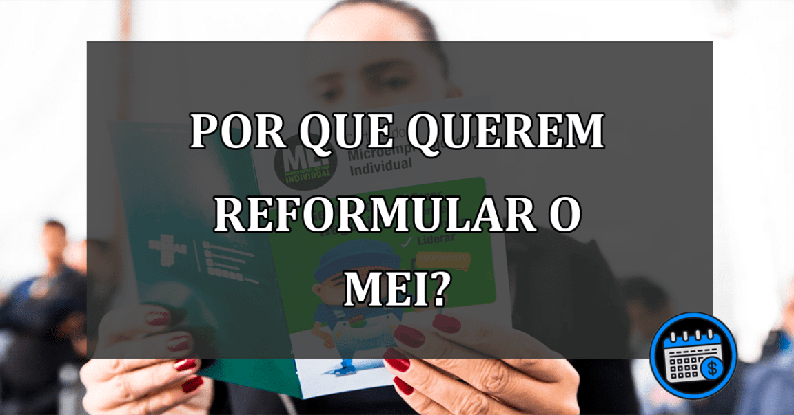 POR QUE QUEREM REFORMULAR O MEI?