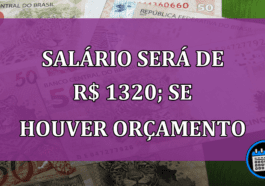 Salário será de R$ 1320 em maio; se houver orçamento