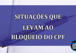 Situacoes que levam ao bloqueio do CPF