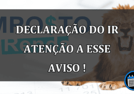 declaração do ir atenção a esse aviso !